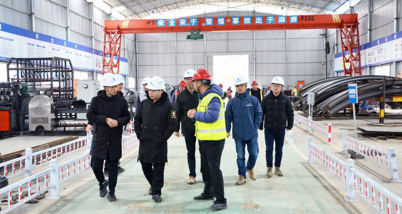 水利廳侯軍一行到公司承建的亭子口灌區(qū)一期工程I標(biāo)段開展安全生產(chǎn)專項整治督導(dǎo)檢查